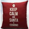 Χριστουγεννιάτικα διακοσμητικά μαξιλάρια keep calm χωρίς γέμισμα 45x45cm 