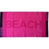 Πετσέτα θαλάσσης Beach Stripes pink βελουτέ 85x170cm