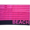 Πετσέτα θαλάσσης Beach Stripes pink βελουτέ 85x170cm_1