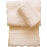 Νυφικές πετσέτες excellent με δαντέλα 3 τεμ. Viopros εκρού σχ.1