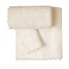 Πετσέτες σετ 3 τεμ. με δαντέλα Viopros Νο4 εκρού