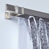 Κουρτινόξυλο μετώπη Aslanis Home Linea νίκελ σατινέ διπλό