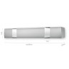 Κουρτινόξυλο μετώπη αλουμινίου inox - chrome Anartisi MA61_1