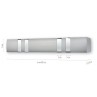 Κουρτινόξυλο μετώπη αλουμινίου inox - chrome Anartisi MA63_1