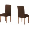 Ελαστικό κάλυμμα καρέκλας με πλάτη Atenas καφέ 50x50x60