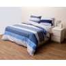 Σετ πάπλωμα υπέρδιπλο 220x240 Viopros fresh Όστιν μπλε 