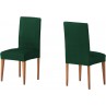 Ελαστικό κάλυμμα καρέκλας με πλάτη Atenas πράσινο σκούρο 50x50x60
